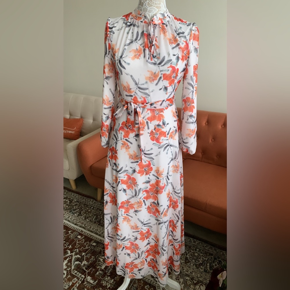 Summer floral long maxi